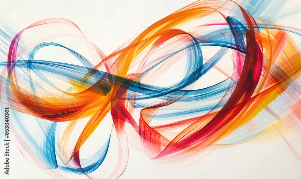 Abstract background with curving lines crossing over each other Abstract background with curving lines crossing over each other