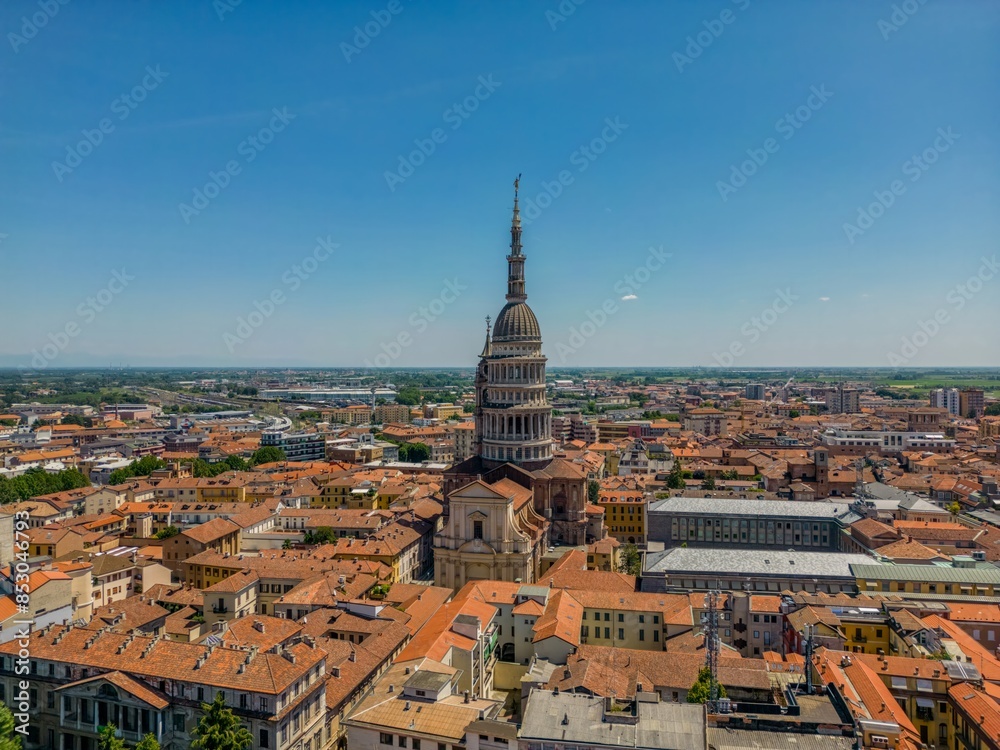Fototapeta premium Aerial View Novara, Italy