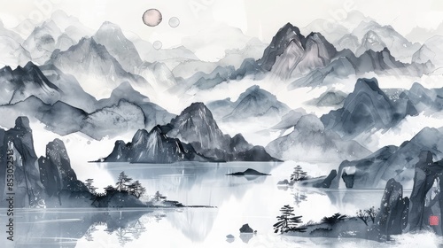 landscape with snow