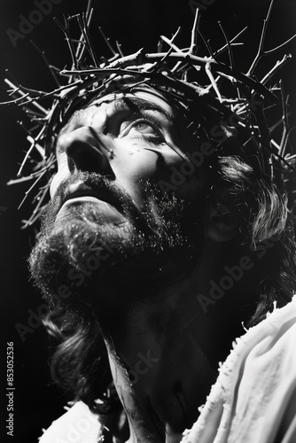 Dramatic Jesus Portrait photo