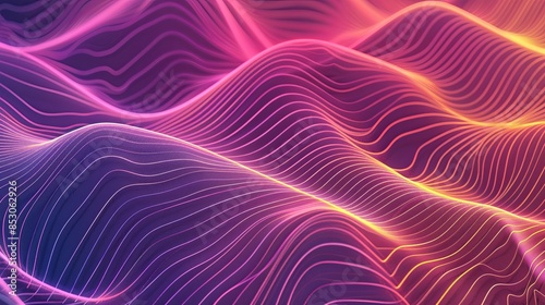 abstract lines background gradient in cyberpank style