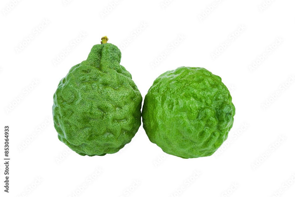 Bergamot fruit with leaf isolated on white background with tranaparent. Bergamot fruit with leaf isolated on white background with tranaparent.