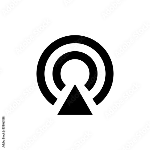 Foto wireless hotspot network signal icon