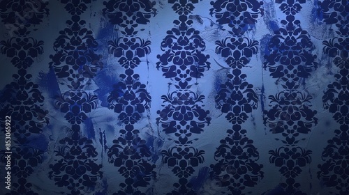 Nightblue pattern wallpaper photo