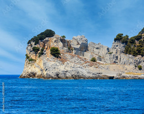 Palmaria island, La Spezia, Italy photo