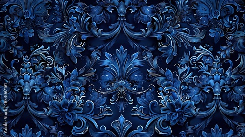 Nightblue colour pattern wallpaper photo