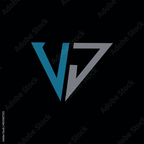 Free Download Creative Letter VJ Logo Design Icon | VJ Icon - GFXLoad