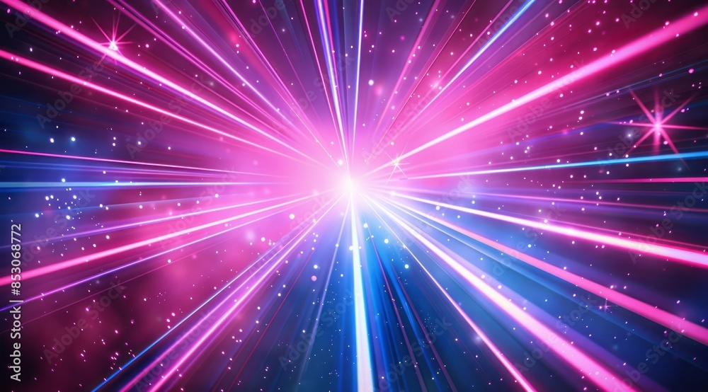 A dynamic laser light show background with pink and blue beams, creating an immersive visual experience for your event or presentation A dynamic laser light show background with pink and blue beams, creating an immersive visual experience for your event or presentation