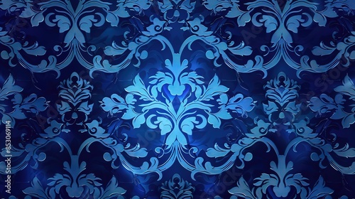 Nightblue pattern wallpaper photo