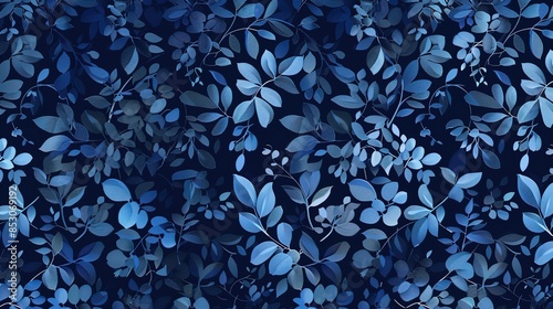 Nightblue pattern wallpaper photo