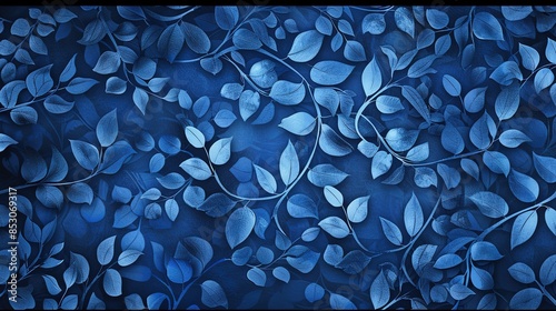 Nightblue pattern wallpaper photo