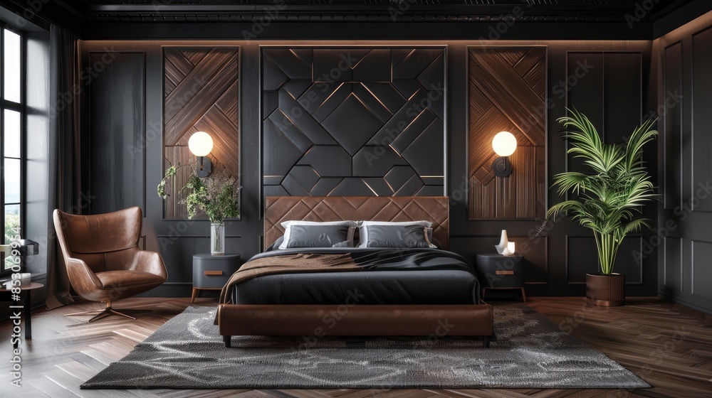 The Luxury Of A Modern Bedroom Interior, Where Elegance Meets Comfort And Sophistication, High Quality, HD