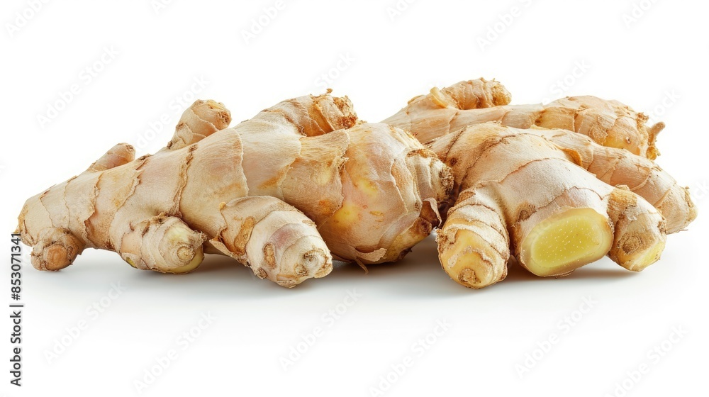 Fresh ginger root isolated on white background clipping path Fresh ginger root isolated on white background clipping path