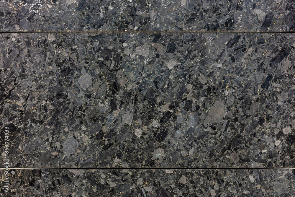 Naklejka premium dark gray granite with natural pattern. polished stone wall tiles.
