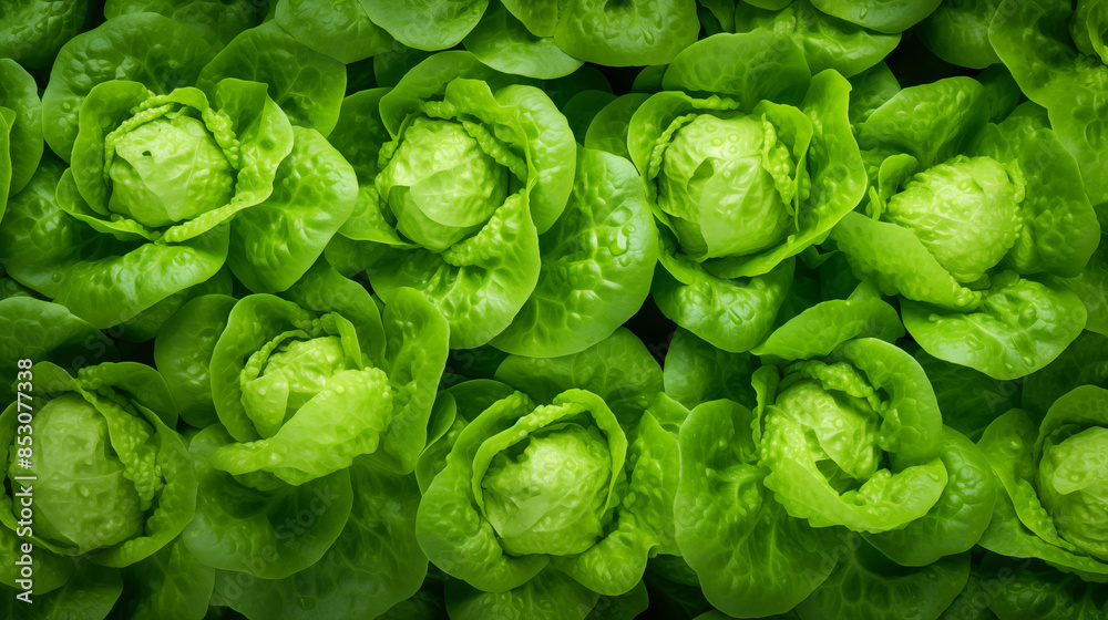 Fototapeta premium Lettuce, Texture Background Abstract Image Pattern, For Wallpaper, Background, Cover and Screen of Cell Phone, Smartphone, Computer, Laptop, Format 9:16 and 16:9 - PNG