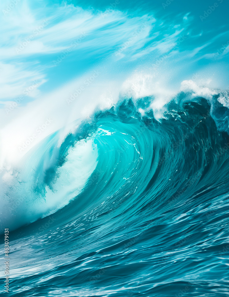 Ocean wave in mid-crash, surfing crashing sea wave in motion. Ocean wave in mid-crash, surfing crashing sea wave in motion.