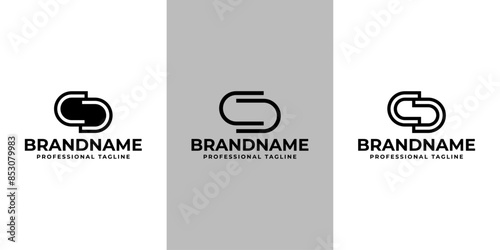 Letters CD Monogram Logo set, Versatile for Businesses with CD or DC Initials