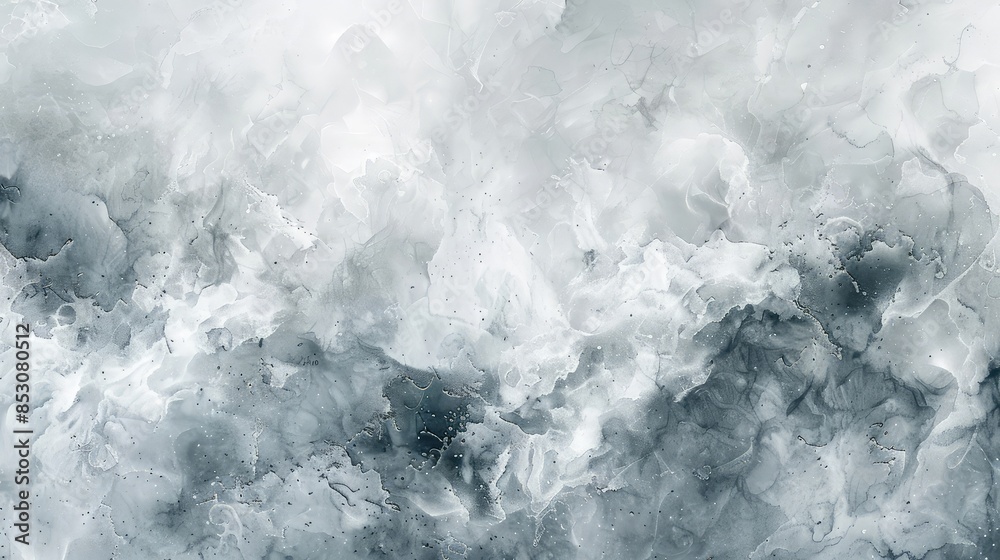 Fototapeta premium Modern White Abstract Art - Trendy Tie Dye Watercolor Effect Background