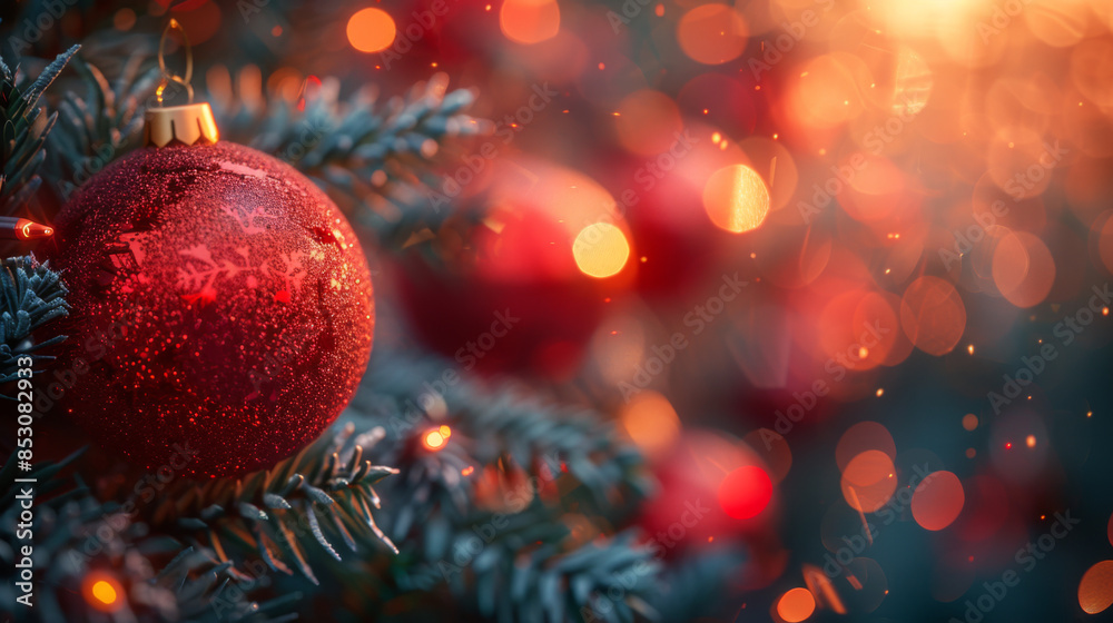 Red and orange holiday bokeh. Abstract Christmas background Red and orange holiday bokeh. Abstract Christmas background