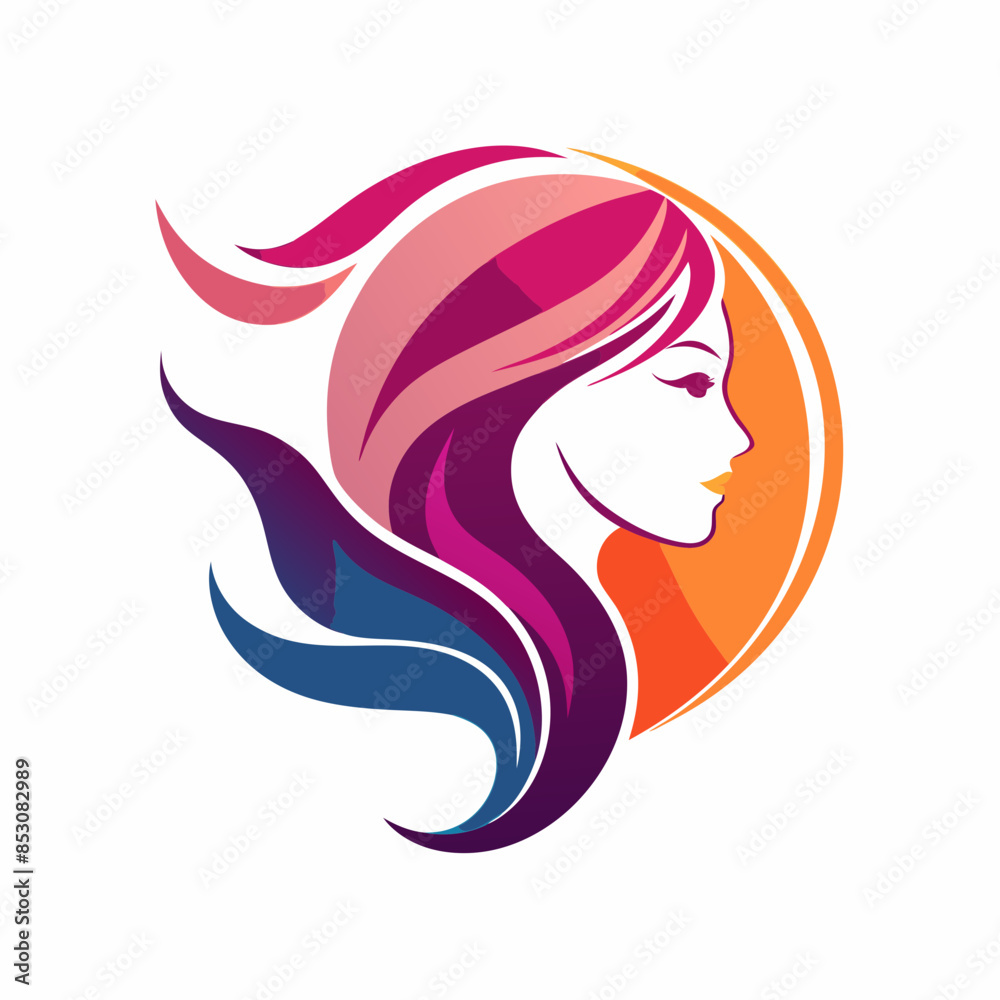 vector-template-abstract-logo-for-woman-salons-and vector-template-abstract-logo-for-woman-salons-and