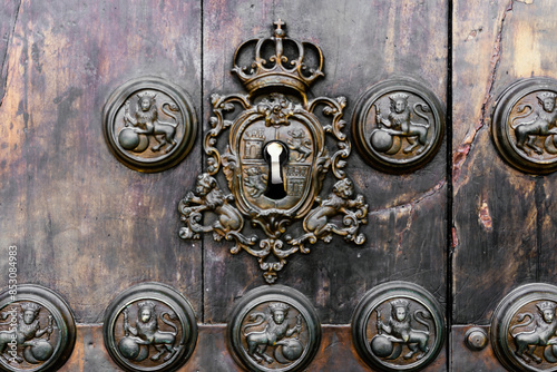 old metal door knocker