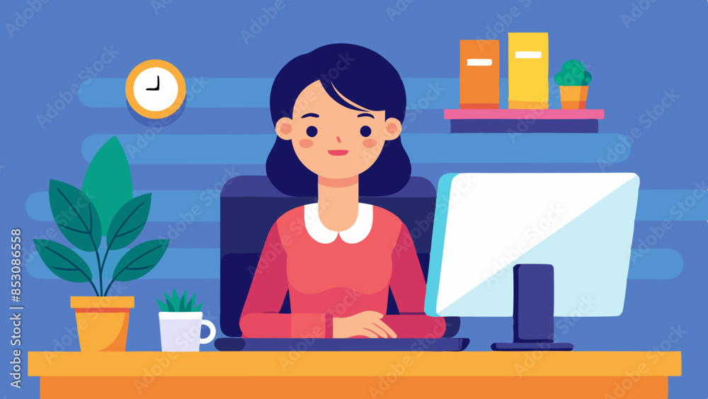 woman-sitting-at-the-computer woman-sitting-at-the-computer