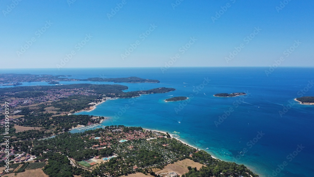 Luftbild – Fazana - Istrien Kroatien im Sommer Luftbild – Fazana - Istrien Kroatien im Sommer