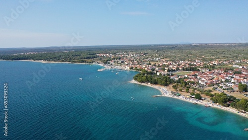 Luftbild – Fazana - Istrien Kroatien im Sommer