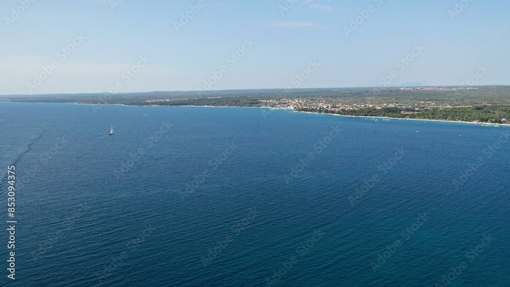 Luftbild – Fazana - Istrien Kroatien im Sommer