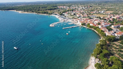 Luftbild – Fazana - Istrien Kroatien im Sommer