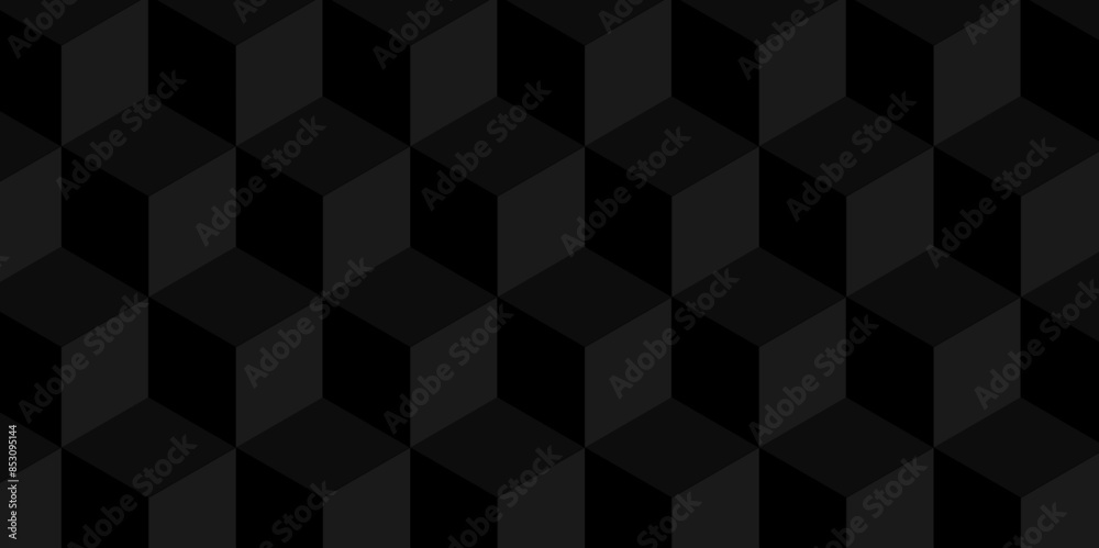 Vector of cube geometric pattern grid backdrop triangle background. Abstract cube geometric tile and mosaic wall or grid backdrop hexagon technology. black or gray geometric block cube structure. Vector of cube geometric pattern grid backdrop triangle background. Abstract cube geometric tile and mosaic wall or grid backdrop hexagon technology. black or gray geometric block cube structure.