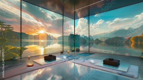 smart meditation and yoga room with environment controls that adjust temperature © Shahid