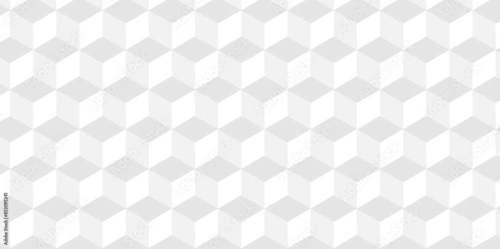 Vector of cube geometric pattern grid backdrop triangle background. Abstract cube geometric tile and mosaic wall or grid backdrop hexagon technology. white and gray geometric block cube structure. Vector of cube geometric pattern grid backdrop triangle background. Abstract cube geometric tile and mosaic wall or grid backdrop hexagon technology. white and gray geometric block cube structure.