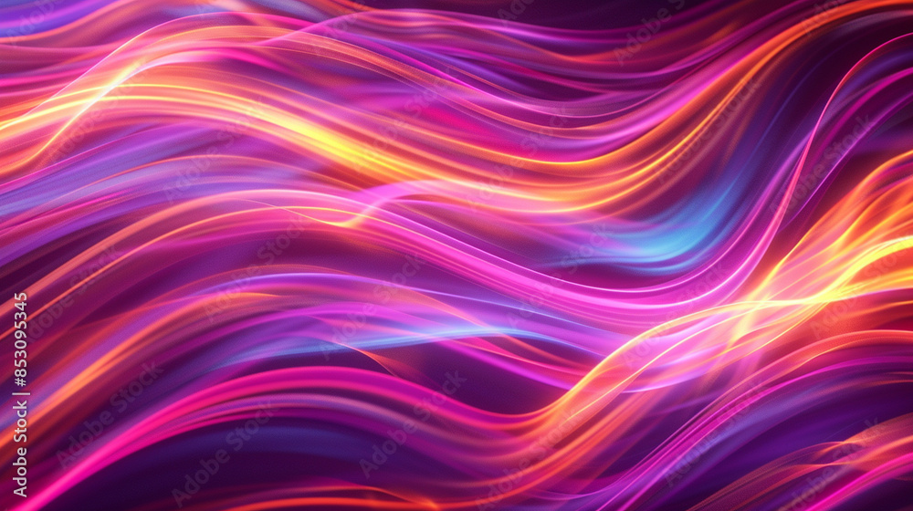 Orange and Fuchsia Neon Wave Background Orange and Fuchsia Neon Wave Background