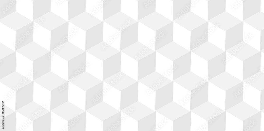 Vector of cube geometric pattern grid backdrop triangle background. Abstract cube geometric tile and mosaic wall or grid backdrop hexagon technology. white and gray geometric block cube structure. Vector of cube geometric pattern grid backdrop triangle background. Abstract cube geometric tile and mosaic wall or grid backdrop hexagon technology. white and gray geometric block cube structure.