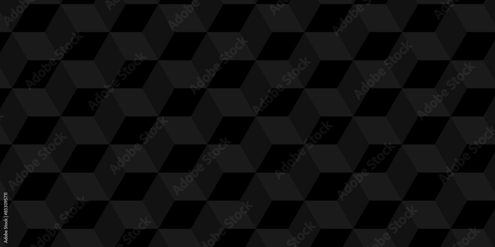 Vector of cube geometric pattern grid backdrop triangle background. Abstract cube geometric tile and mosaic wall or grid backdrop hexagon technology. black or gray geometric block cube structure. Vector of cube geometric pattern grid backdrop triangle background. Abstract cube geometric tile and mosaic wall or grid backdrop hexagon technology. black or gray geometric block cube structure.