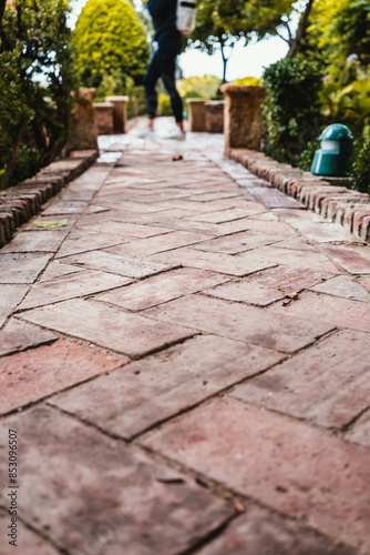 stone path in the park photo