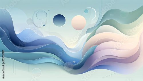 abstract background with waves