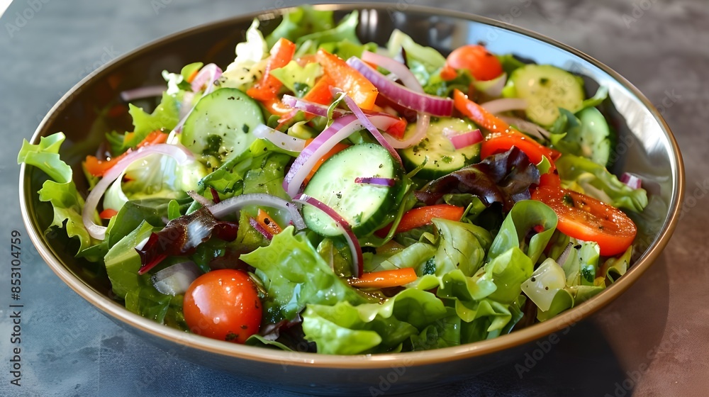 vegetable salad in a bowl vegetable salad in a bowl
