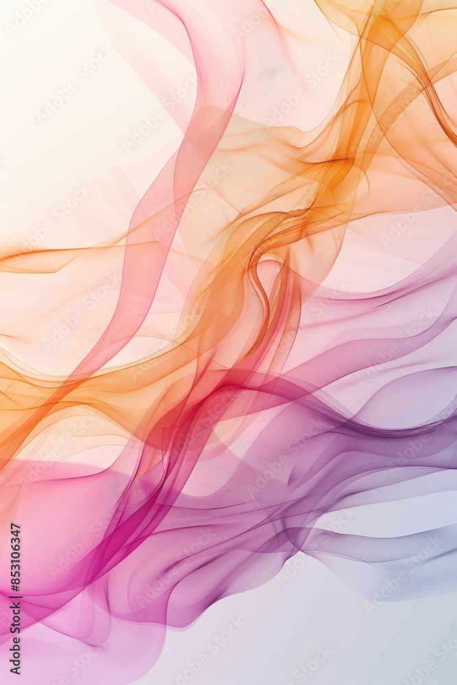 Abstract Purple and Orange Swirls.