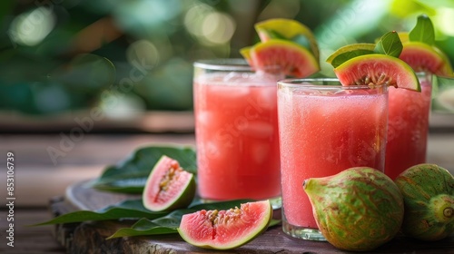 Guava juice is a refreshing beverage for daytime consumption