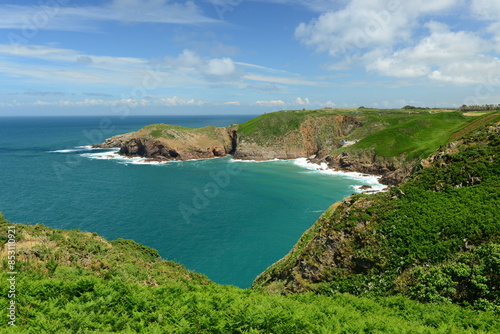 Plemont bay, Jersey, U.K. Beautiful coastal landscape. photo