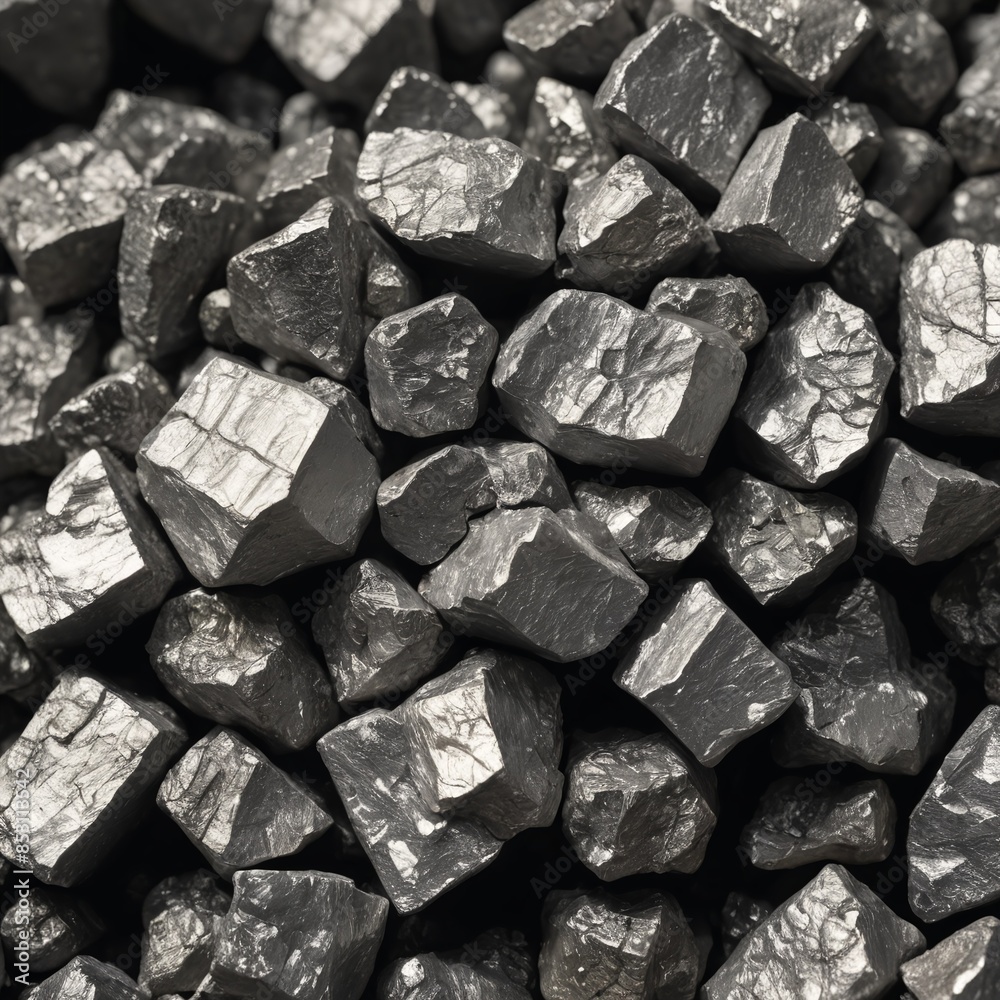 custom made wallpaper toronto digitalShiny Platinum Ore Nuggets in Natural Light  Mineral Mining Concept