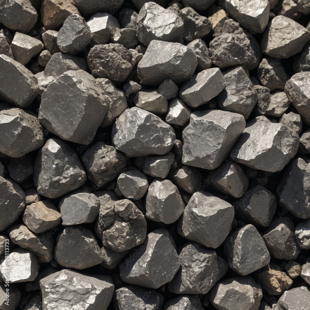 Shiny Raw Nickel Ore Closeup Industrial Metallic Background Shiny Raw Nickel Ore Closeup Industrial Metallic Background
