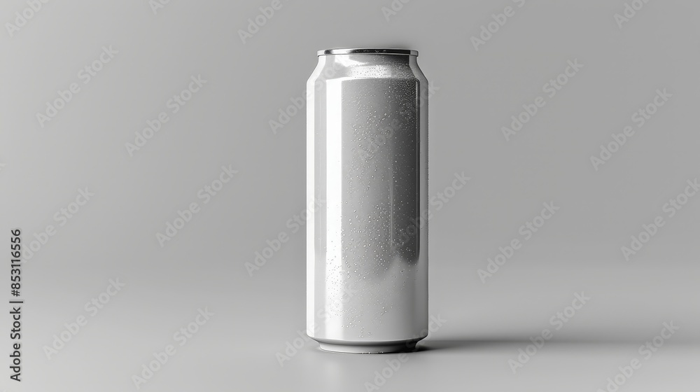 Minimalist energy drink soda can design mockup, clipping path, white isolated backdrop Minimalist energy drink soda can design mockup, clipping path, white isolated backdrop