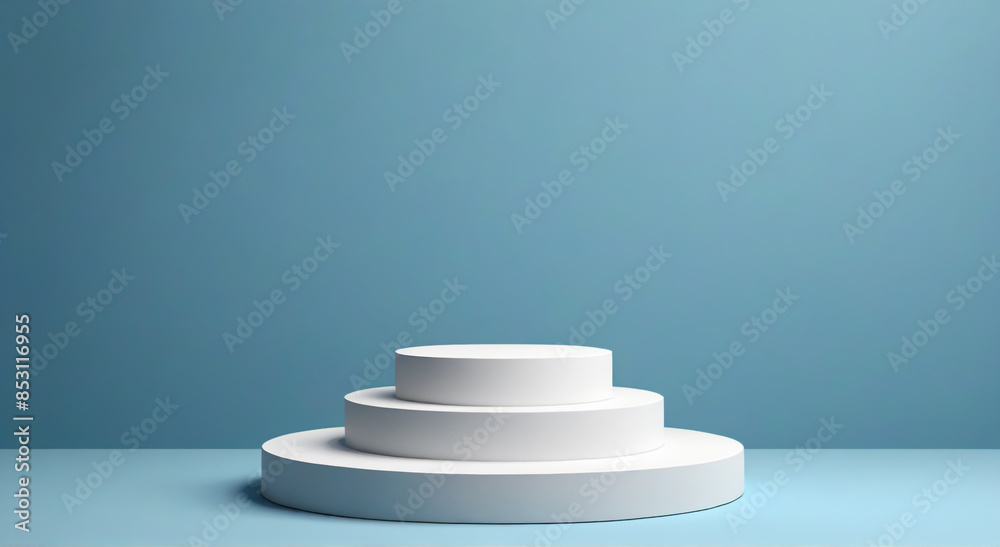 white podium with sky white podium with sky