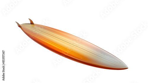 Surfboard on a transparent background