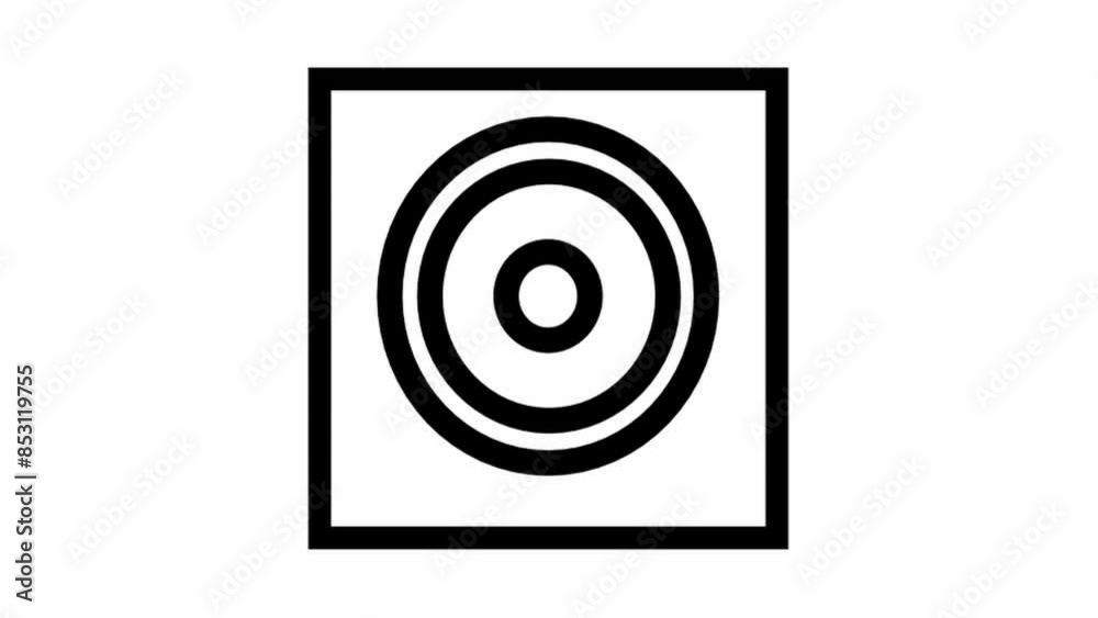 Flat speaker icon symbol animation - Motion design Flat speaker icon symbol animation - Motion design