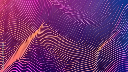 abstract lines background gradient in cyberpank style
