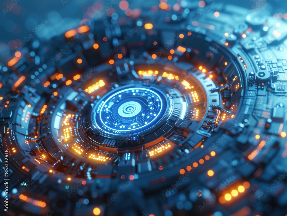 Futuristic Technology Interface. Futuristic Technology Interface.
